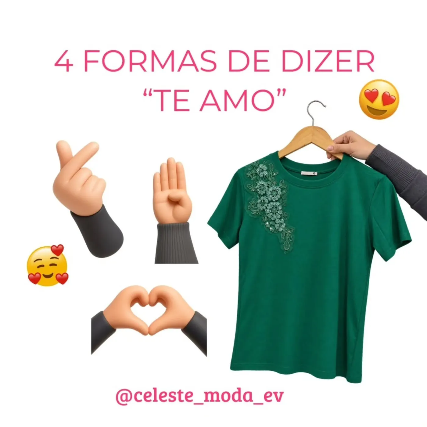 T-shirt Bordada Verde