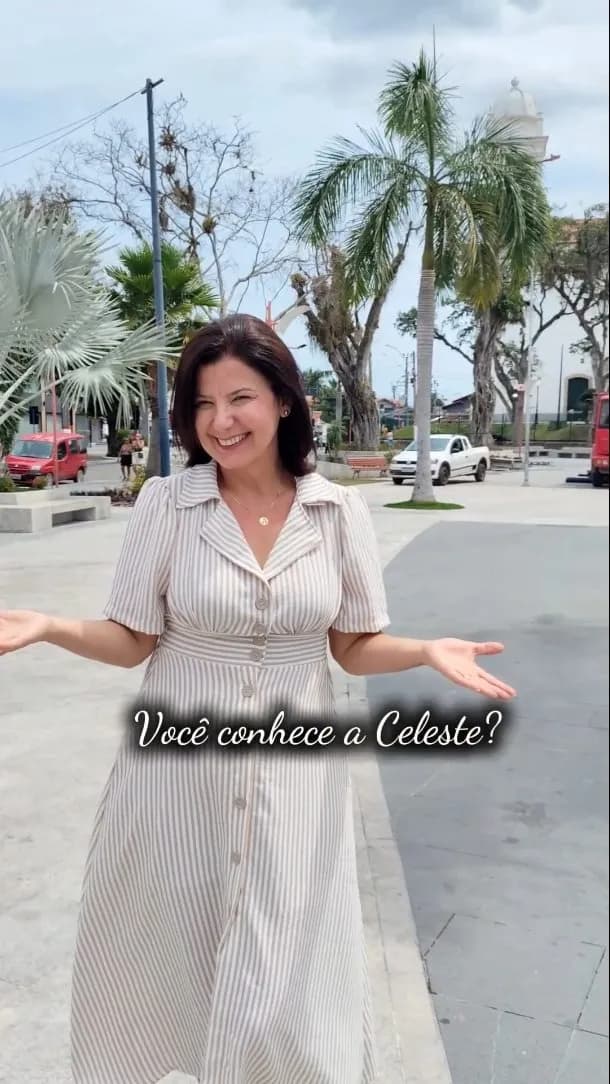 Vestido Chemise Listrado